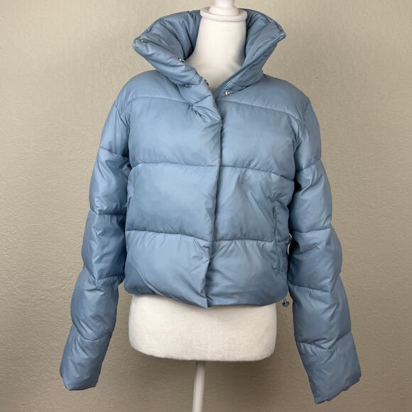 Alo Gold Rush Puffer Coat in Celestial Blue Women's XS 2-4 Weather Resistant - Picture 2 of 14